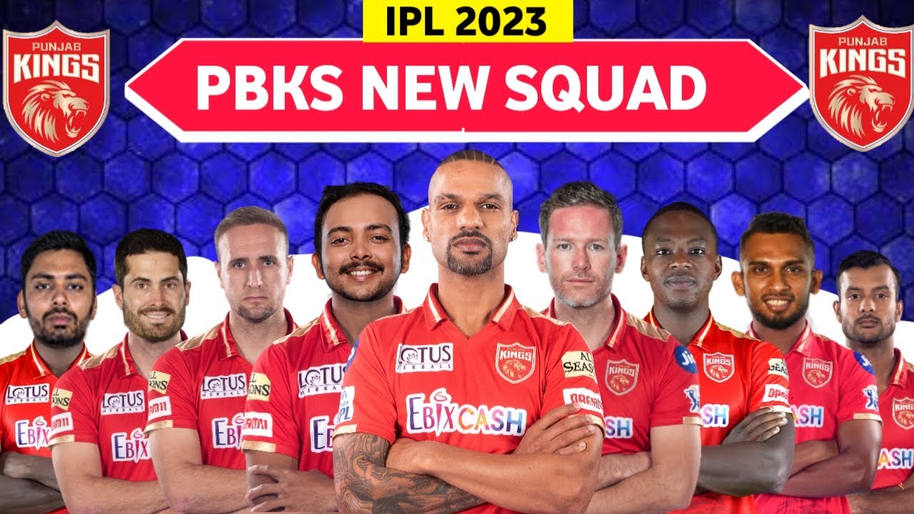 IPL 2023 PBKS Schedule & Squad, Punjab Kings 2023 Complete Players List