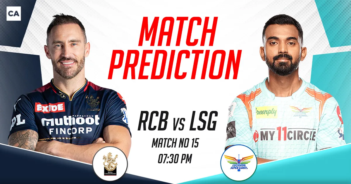 IPL 2023 RCB vs LSG Match Prediction