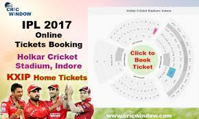 indore match ticket booking